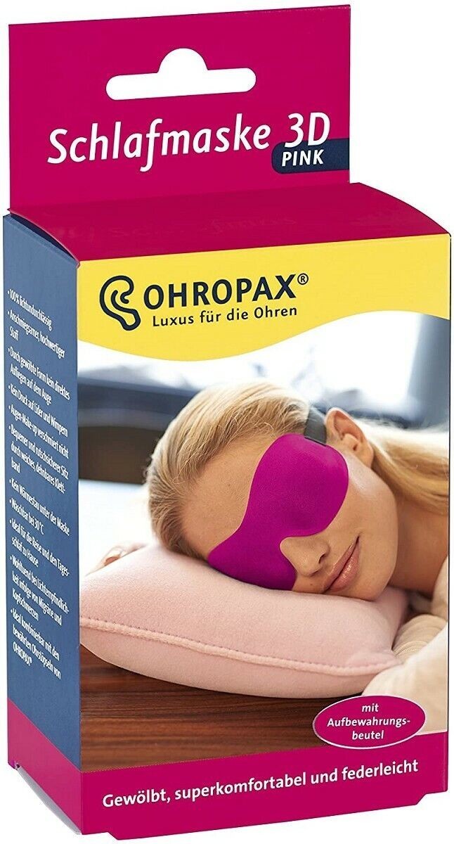 Ohropax Schlafmaske 3D pink