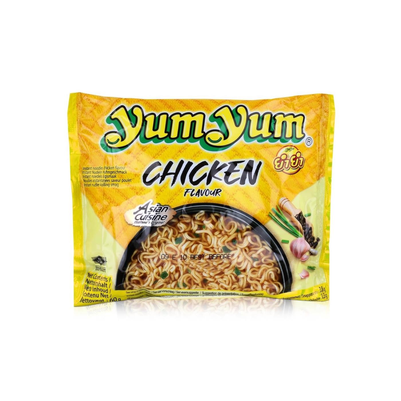 YUM YUM Instant Nudeln 60g Huhn Packung