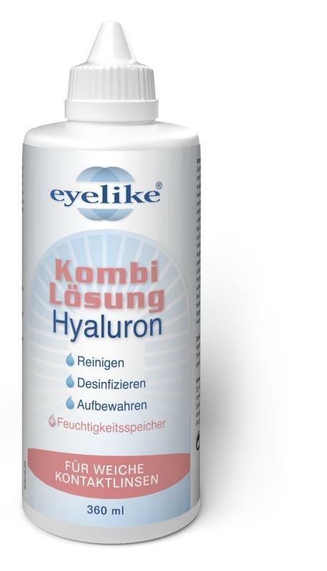 Eyelike Kombilösung Hyaluron 360ml für weiche Kontaktlinsen