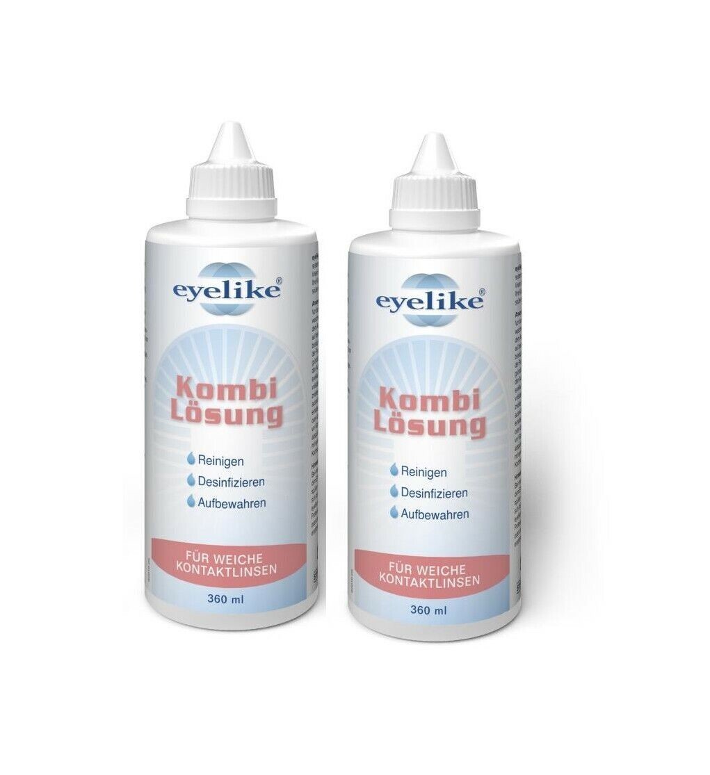 Eyelike Kombi-Lösung 2x 360ml Kontaktlinsen Pflegemittel