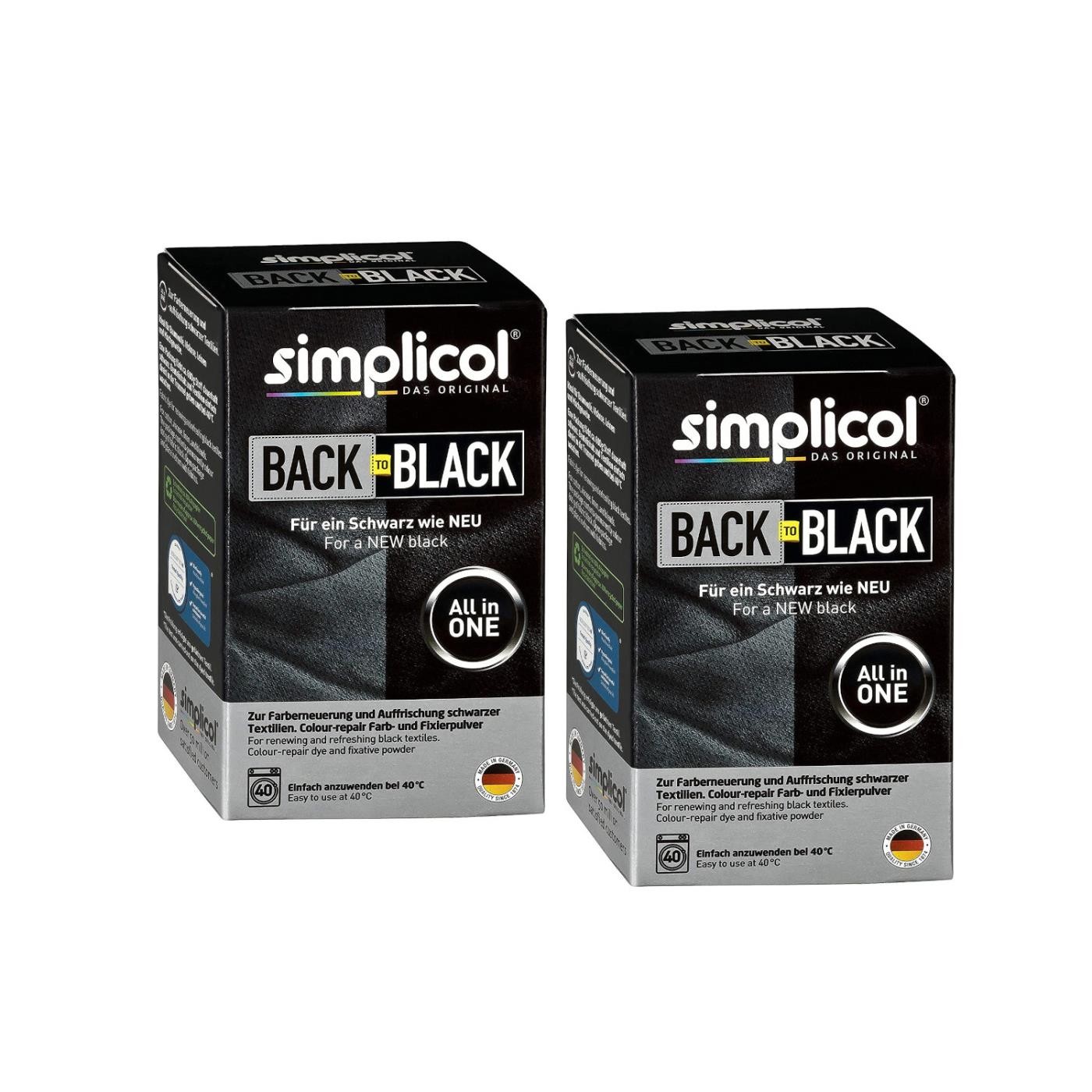 Simplicol Farberneuerung Back to Black 2er Pack