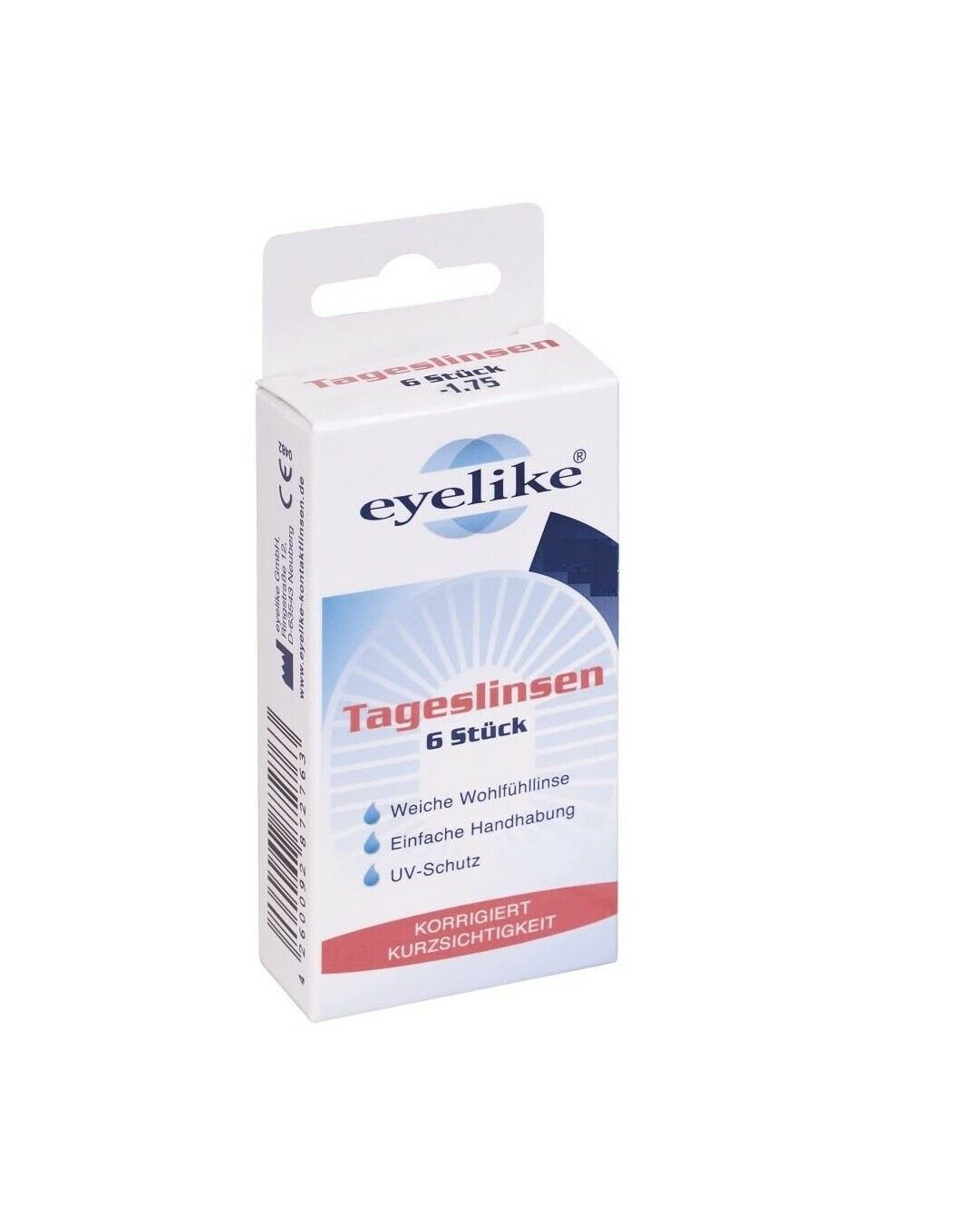 Eyelike Kontaktlinse Tageslinse -1,00 6er-Pack